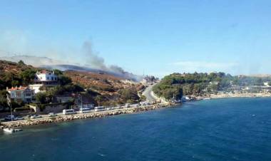 İzmir'de ormanlık alanda çıkan yangınlar söndürüldü