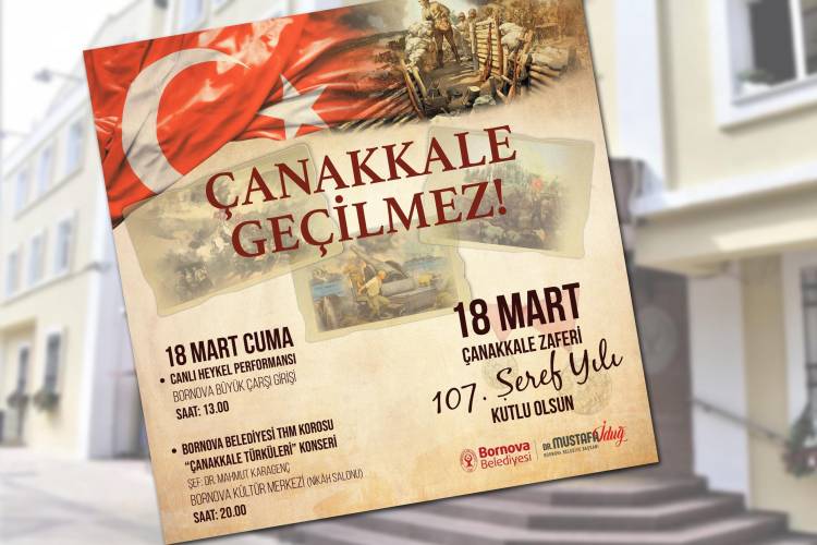 Çanakkale zaferi Bornova'da taçlanacak!