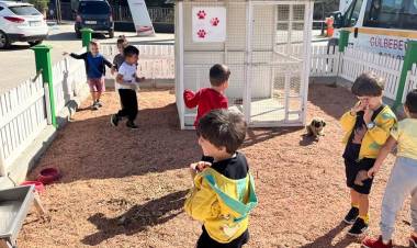 Bornova’da minik dostlar can dostlarıyla buluştu