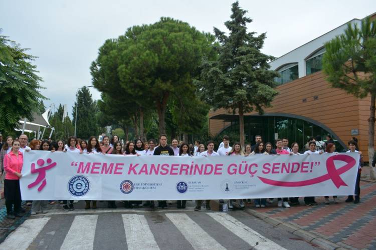 EÜ'de Meme Kanseri Farkındalık Yürüyüşü
